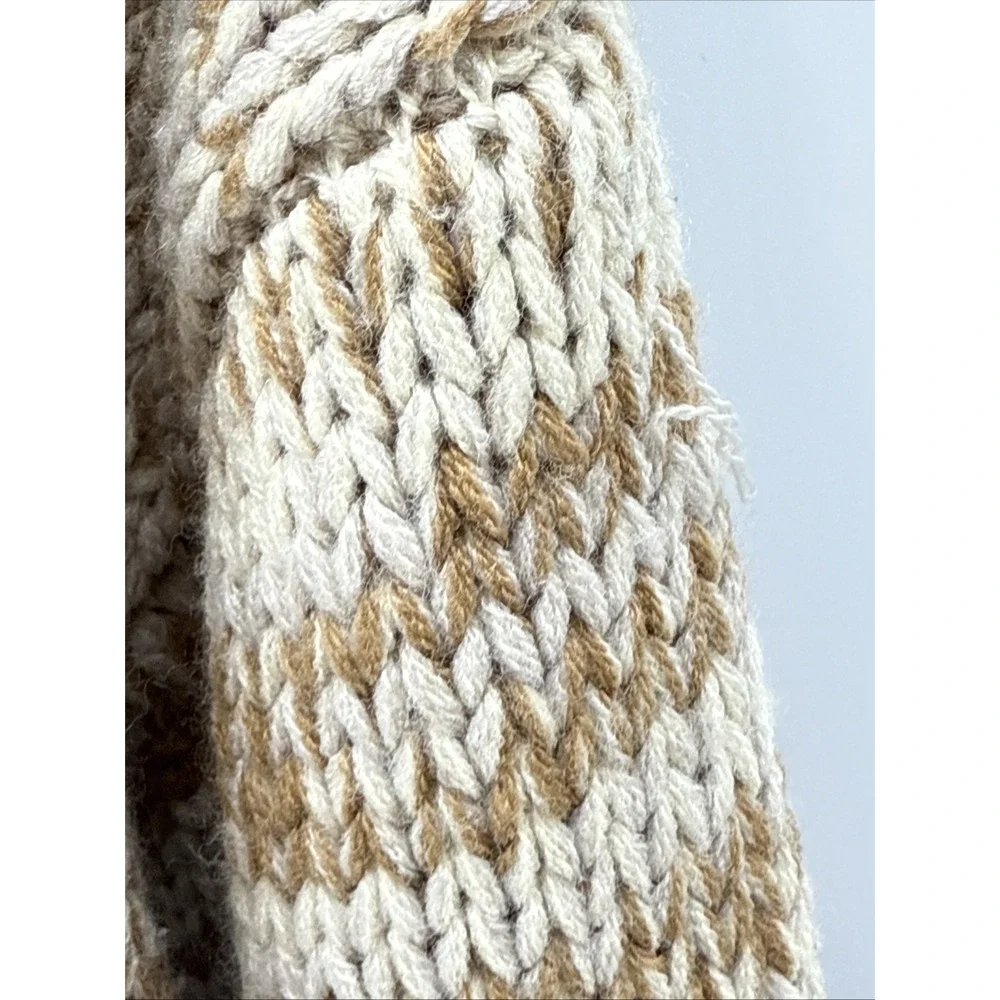 Loveriche Women's Small Pullover‎ Knit Sweater Tan/Brown/Yellow